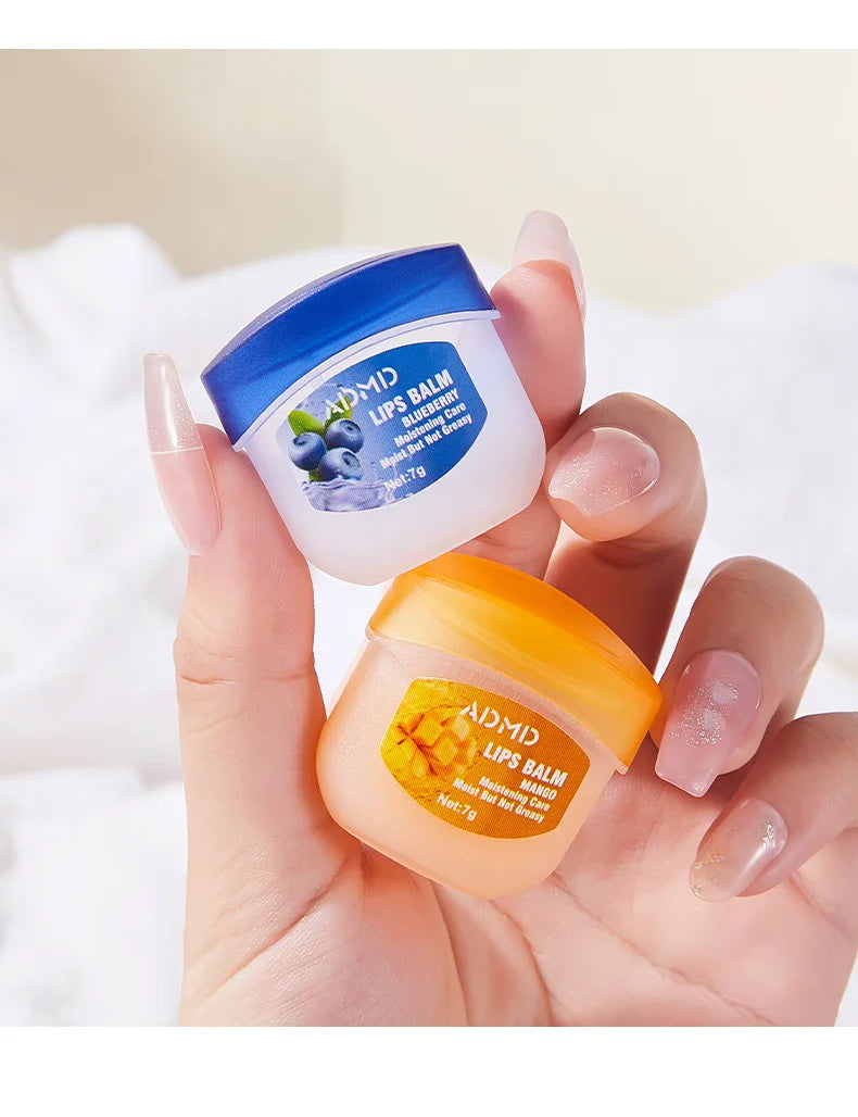 8pcs/box Fruits Lip Balm Sets Moisturizing Lipstick Makeup Base Moisturizer Lip Balm Anti-Cracking Lips Skin Care