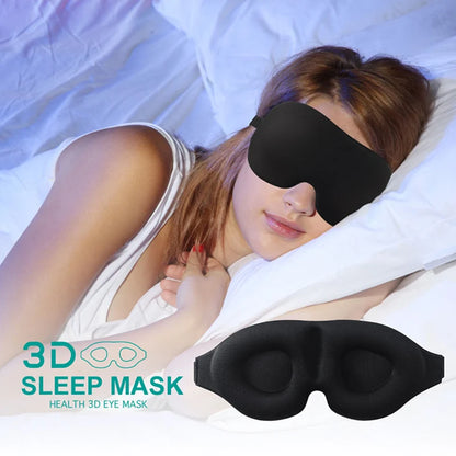 3D Sleeping Mask Eyepatch Block Out Light Soft Paded Sleep Rest Relax Aid Cover Patch Blindfold Face Shade Eyeshade Eyes Patchs