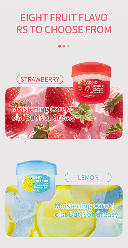 8pcs/box Fruits Lip Balm Sets Moisturizing Lipstick Makeup Base Moisturizer Lip Balm Anti-Cracking Lips Skin Care