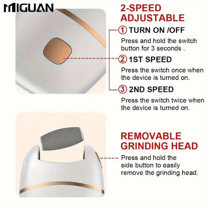 1pc Electric Foot Grinder, Rechargeable Thick Leather Polishing Foot Grinder, Foot Grinder