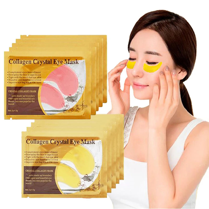 5/10/20/30 Pairs Gold Collagen Crystal Eye Mask skincare Eye Patches Firming Moisturizing Nourishing Eye Skin Care Products
