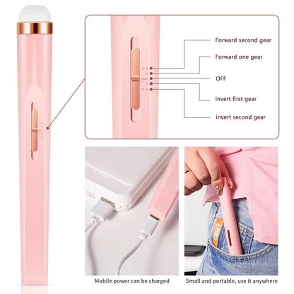 YIKOOLIN Portable Nail File Care Electric Nail Drill with 4 Speeds Cuticle Trimmer Battery Operated Manicure and Pedicure Tools