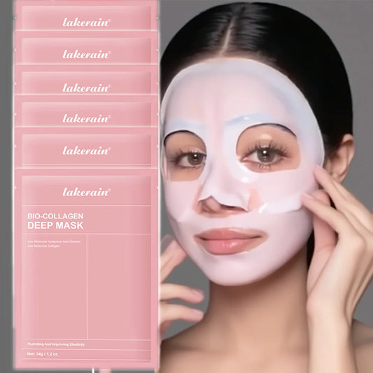 Bio-Collagen Real Deep Mask Supplement Collagen Hydrating Overnight Hydrogel Mask Elasticity Improvement Pore Minimizing Firming