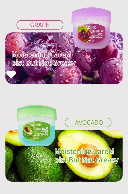 8pcs/box Fruits Lip Balm Sets Moisturizing Lipstick Makeup Base Moisturizer Lip Balm Anti-Cracking Lips Skin Care