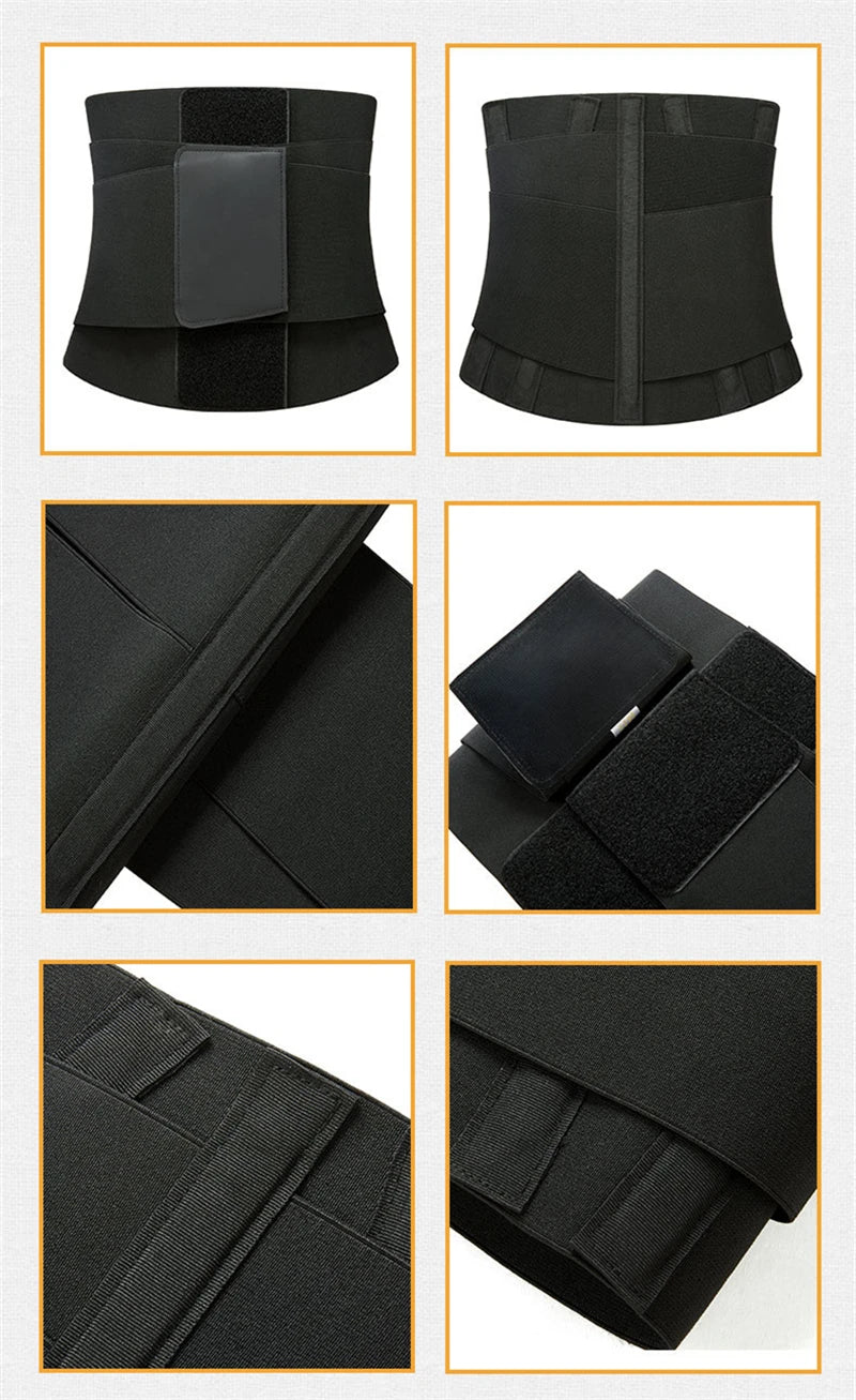 High Compression Wrap Waist Trainer Corset Slimming Sheath Flat Belly Women Body Shapewear Waist Belt Tummy Fitness Girdles
