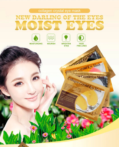 5/10/20/30 Pairs Gold Collagen Crystal Eye Mask skincare Eye Patches Firming Moisturizing Nourishing Eye Skin Care Products