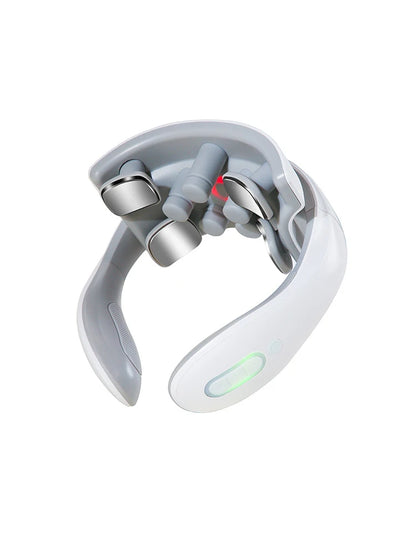 Neck Massage Machine 4 Head And Neck Protection Heating Machines Breathing Light Vibration  Compress Cervical Spine Machine