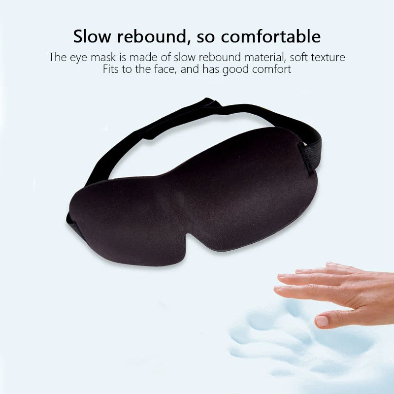 3D Sleeping Mask Eyepatch Block Out Light Soft Paded Sleep Rest Relax Aid Cover Patch Blindfold Face Shade Eyeshade Eyes Patchs