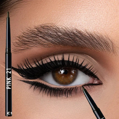 10Pcs Long-Lasting Black Eyeliner Pencils -Waterproof, Sweatproof and Smudge-Proof with Easy Twist  Eyeliner Pencils