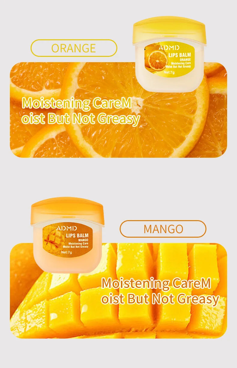 8pcs/box Fruits Lip Balm Sets Moisturizing Lipstick Makeup Base Moisturizer Lip Balm Anti-Cracking Lips Skin Care