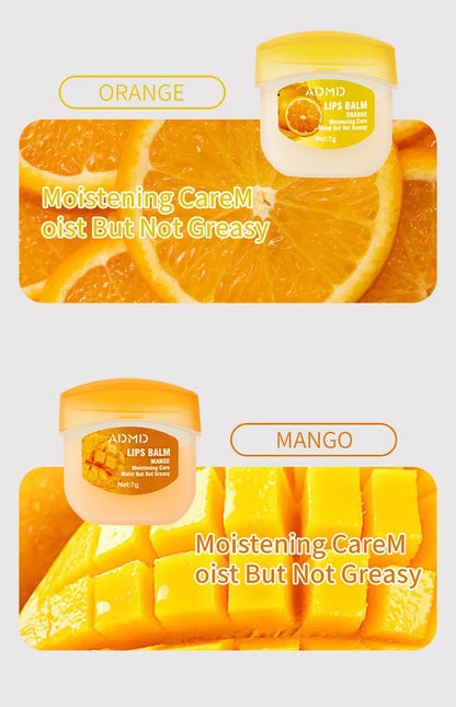 8pcs/box Fruits Lip Balm Sets Moisturizing Lipstick Makeup Base Moisturizer Lip Balm Anti-Cracking Lips Skin Care