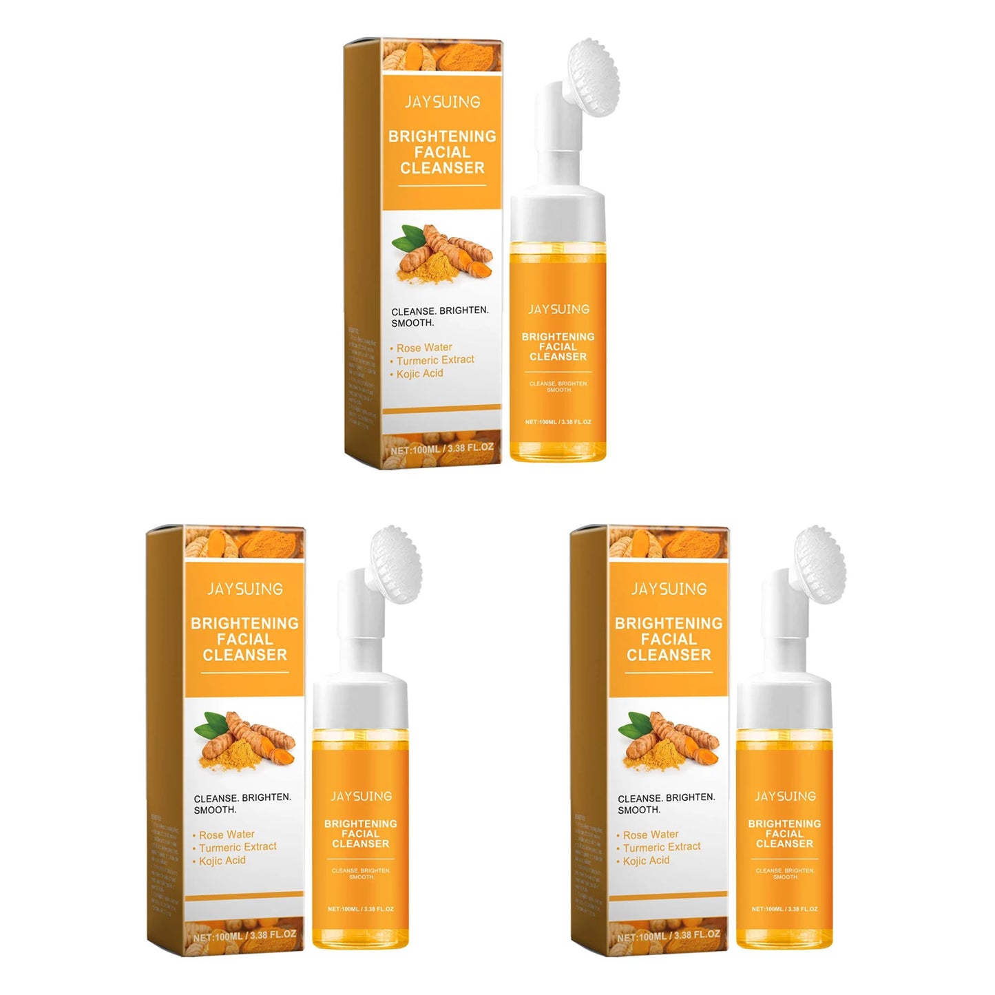 Jaysuing Turmeric Cleanser Deep Cleansing Brightens Skin Moisturizing Anti Wrinkle Deep Nourishing Gentle Moisturizing SkinCare