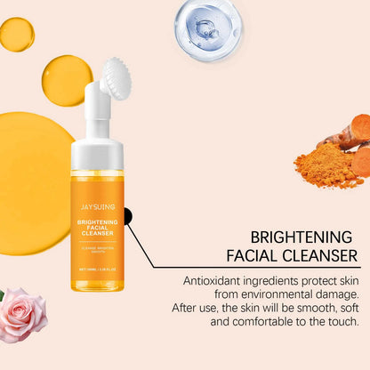 Jaysuing Turmeric Cleanser Deep Cleansing Brightens Skin Moisturizing Anti Wrinkle Deep Nourishing Gentle Moisturizing SkinCare