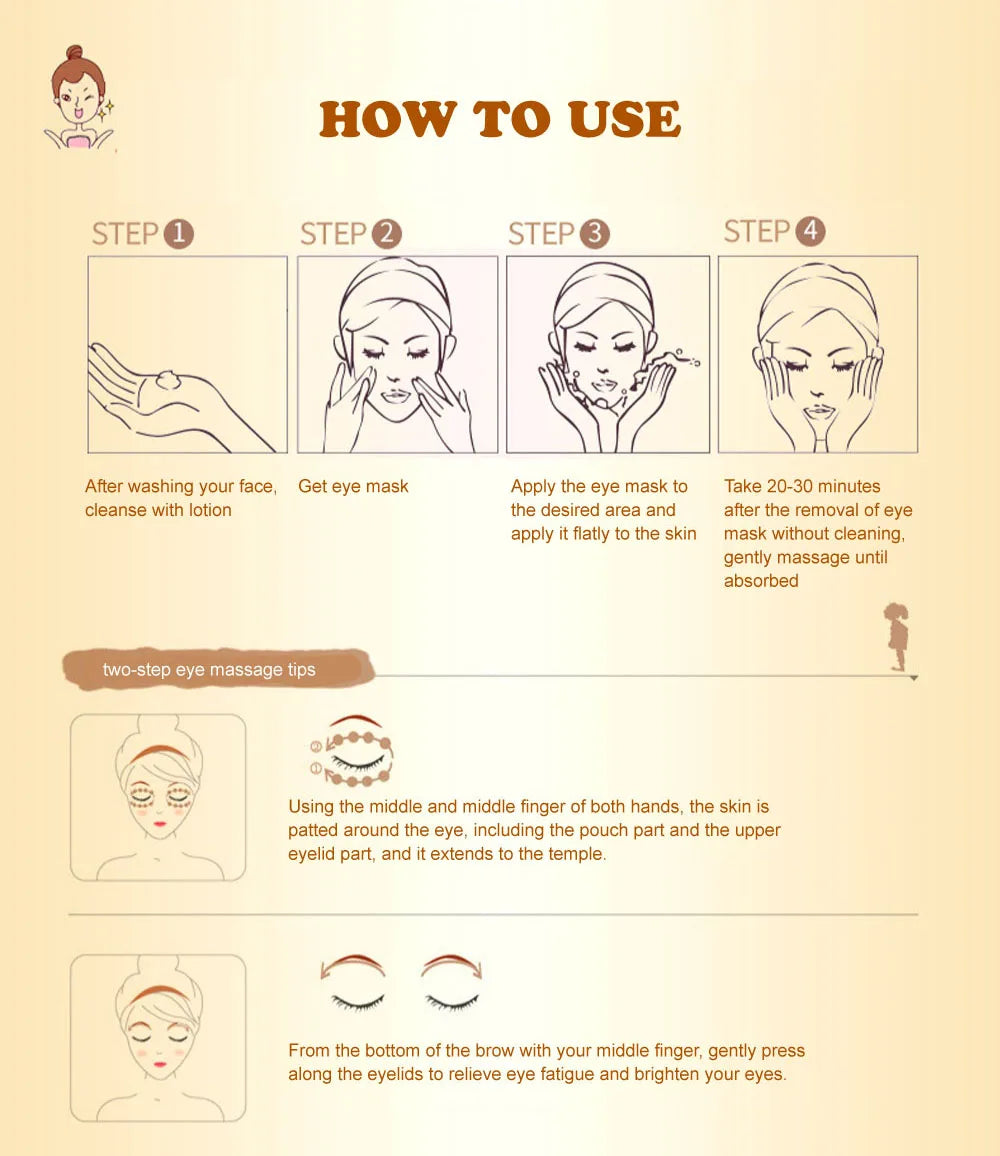 5/10/20/30 Pairs Gold Collagen Crystal Eye Mask skincare Eye Patches Firming Moisturizing Nourishing Eye Skin Care Products