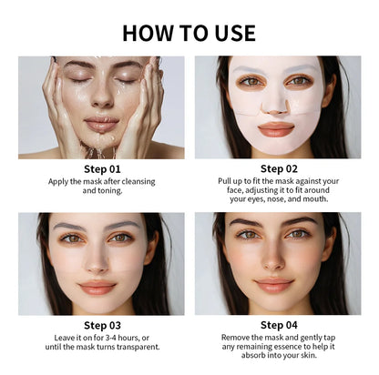 Bio-Collagen Real Deep Mask Supplement Collagen Hydrating Overnight Hydrogel Mask Elasticity Improvement Pore Minimizing Firming