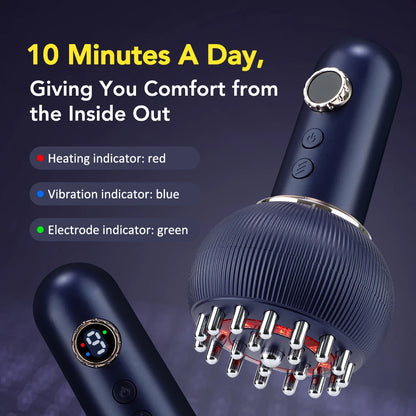 Electric Lymphatic Drainage Machine Meridian Body Massage Brush Microcurrent Anti Cellulite Guasha Physiotherapy Apparatus
