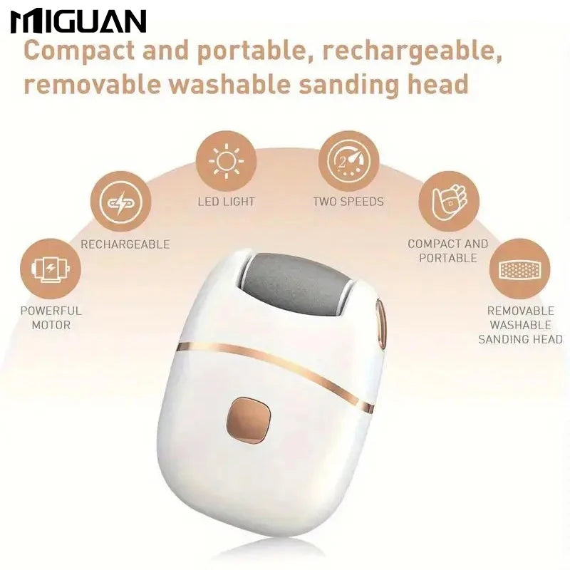 1pc Electric Foot Grinder, Rechargeable Thick Leather Polishing Foot Grinder, Foot Grinder