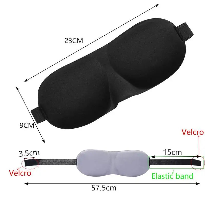 3D Sleeping Mask Eyepatch Block Out Light Soft Paded Sleep Rest Relax Aid Cover Patch Blindfold Face Shade Eyeshade Eyes Patchs