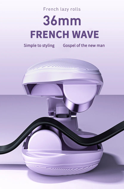 Bigoudi électrique en céramique, fer à friser longue durée, outil de coiffage, baguette à friser, grande vague, 36mm