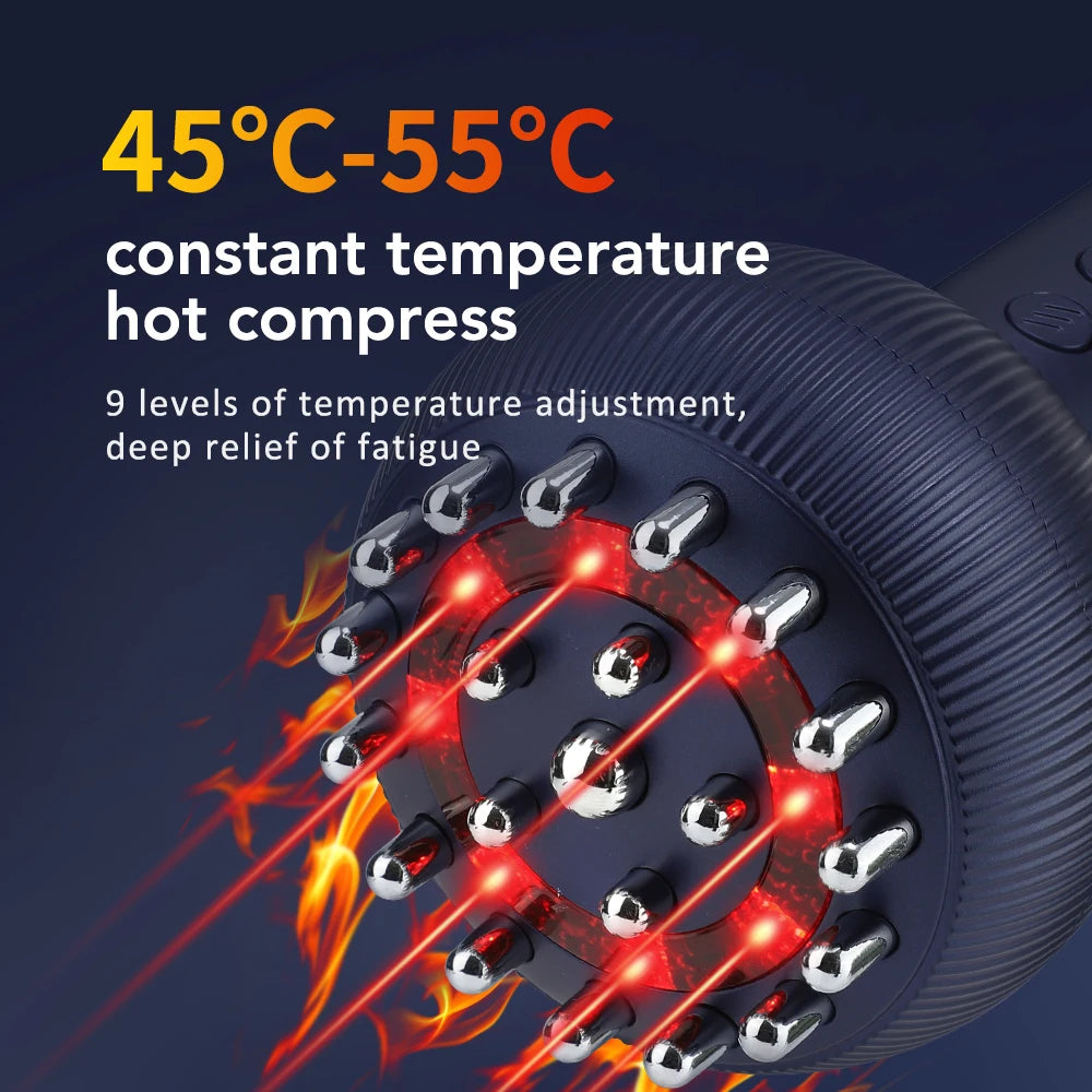 Electric Lymphatic Drainage Machine Meridian Body Massage Brush Microcurrent Anti Cellulite Guasha Physiotherapy Apparatus