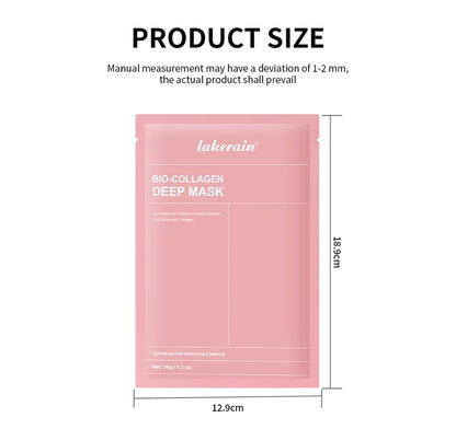 Bio-Collagen Real Deep Mask Supplement Collagen Hydrating Overnight Hydrogel Mask Elasticity Improvement Pore Minimizing Firming