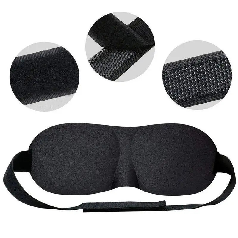 3D Sleeping Mask Eyepatch Block Out Light Soft Paded Sleep Rest Relax Aid Cover Patch Blindfold Face Shade Eyeshade Eyes Patchs