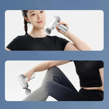 Portable Electric Massage Gun  with 4 Interchangeable Heads & LED Light for Full Body Relaxation Electric Massage Gun