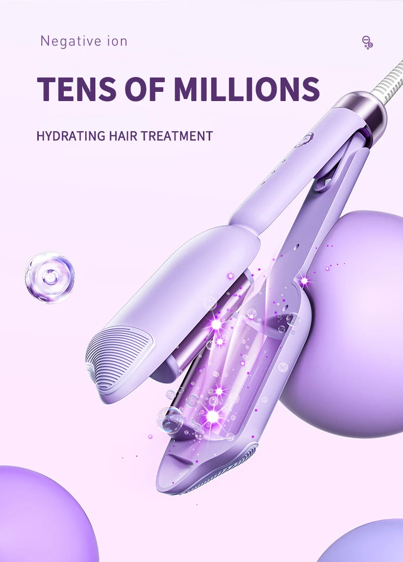 Bigoudi électrique en céramique, fer à friser longue durée, outil de coiffage, baguette à friser, grande vague, 36mm