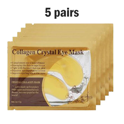 5/10/20/30 Pairs Gold Collagen Crystal Eye Mask skincare Eye Patches Firming Moisturizing Nourishing Eye Skin Care Products